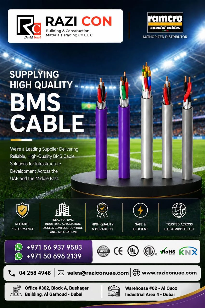 BMS Cables | Building Management System Cable Supplier in UAE | Razi Con